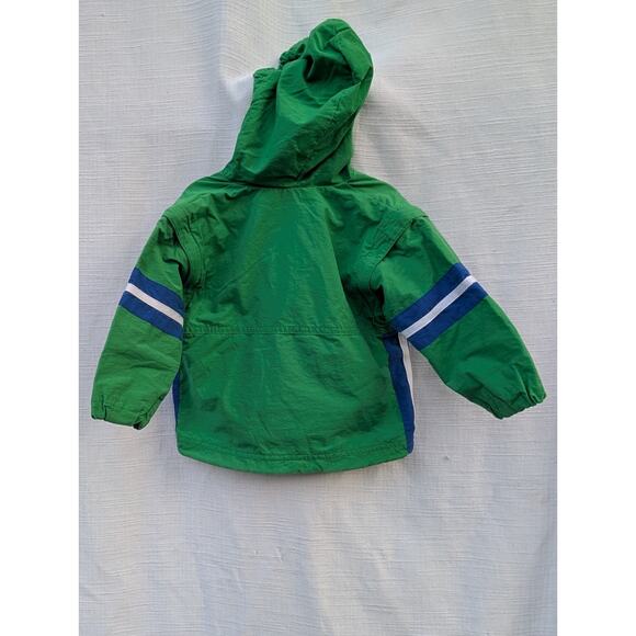 Hartstrings Vintage Baby Boys Full Zip Hooded Jacket 24M Removable Sleeves 90s - Picture 4 of 5